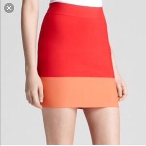 Bcbgmaxazria Color Block Power Skirt